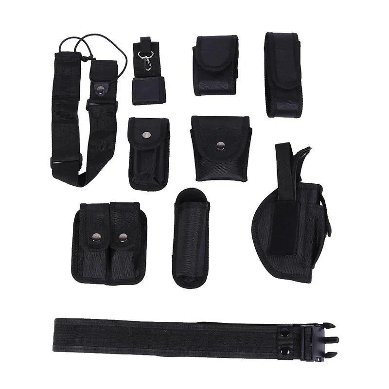 Fashionable Multifunctional Durable Outdoor Sports Gear Equipment Hunting Multifunctional Tactical Durable Belt with Pouches