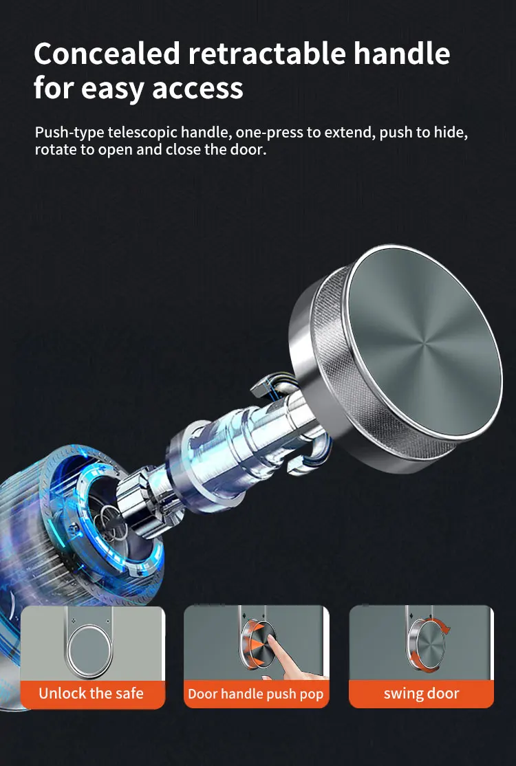 CEQSAFE Anti-Theft Storage Box with TUYA APP WIFI Fingerprint Access for Home Office Hotel factory