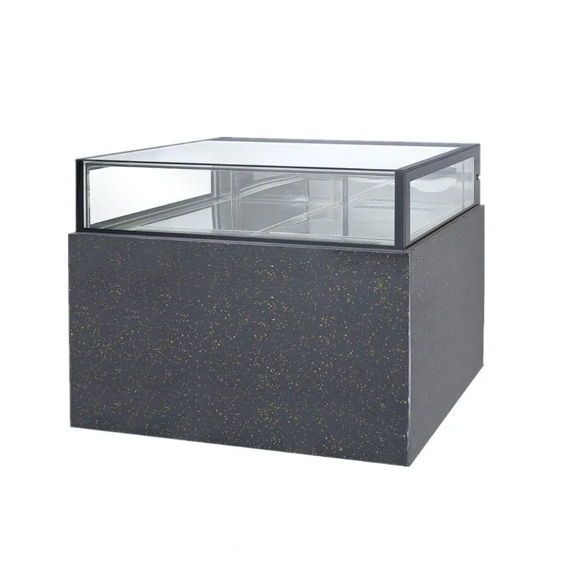 L Shape Customized Cake Bread Chocolate Refrigerator Display showcase Commercial