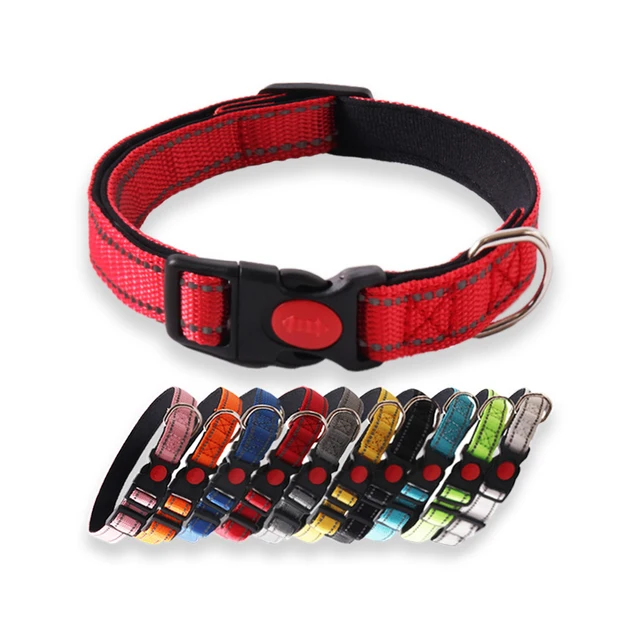Webbing dog collar sublimation blank pet neck wear collars for full sizes dogs cats wholesale supply
