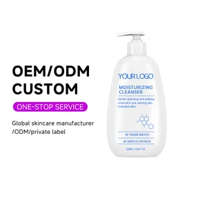 OEM ODM Private Label Cream Anti Acne Treatment Face Wash Skin Care Long-lasting Nourishing Deep Moisturizing Facial Cleanser