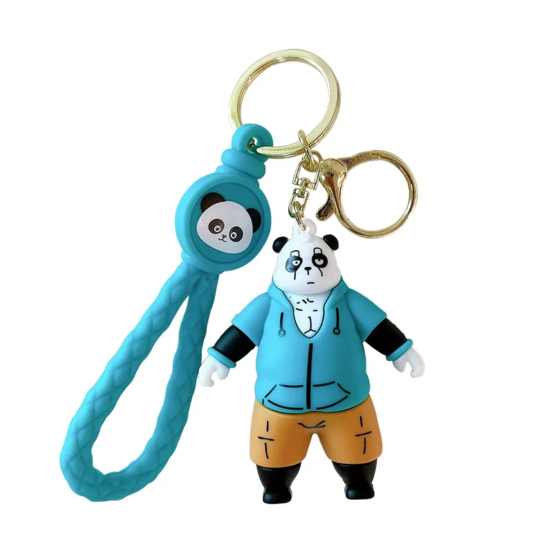 Wholesale Custom PVC Cartoon Keyring 3D Cute Doll Keychain Soft Silicone Key Chain