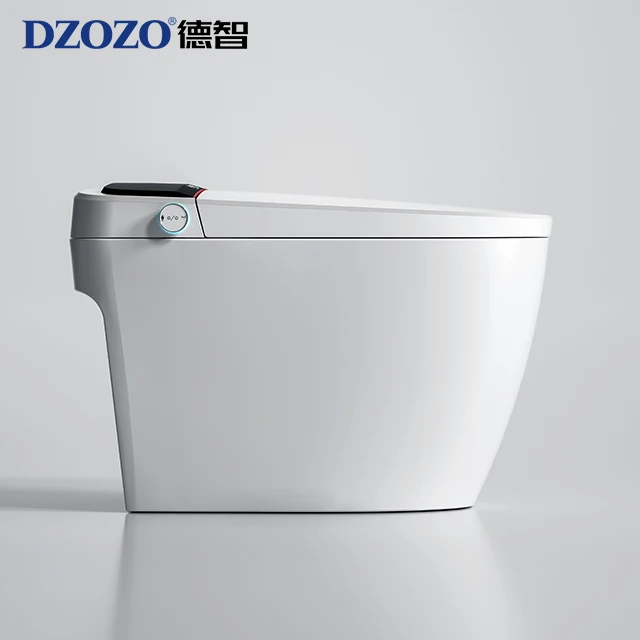 White Color No tank Floor Mounted Watermark Wc Inodoro Inteligente Slow Down Closet Smart Toilet