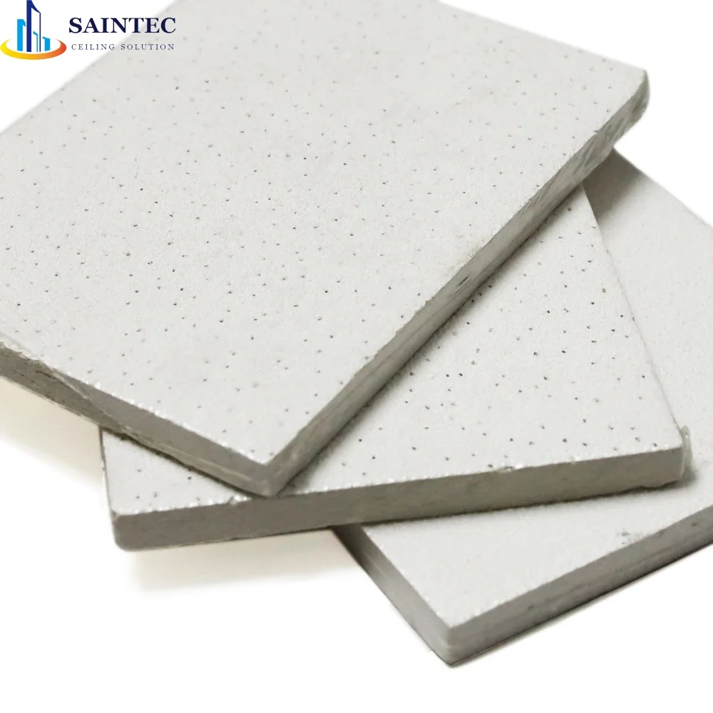 High Quality Modern Design 2'x4' Square Edge Acoustic Mineral Fiber Ceiling Board Fireproof Waterproof Soundproof White 6-20mm