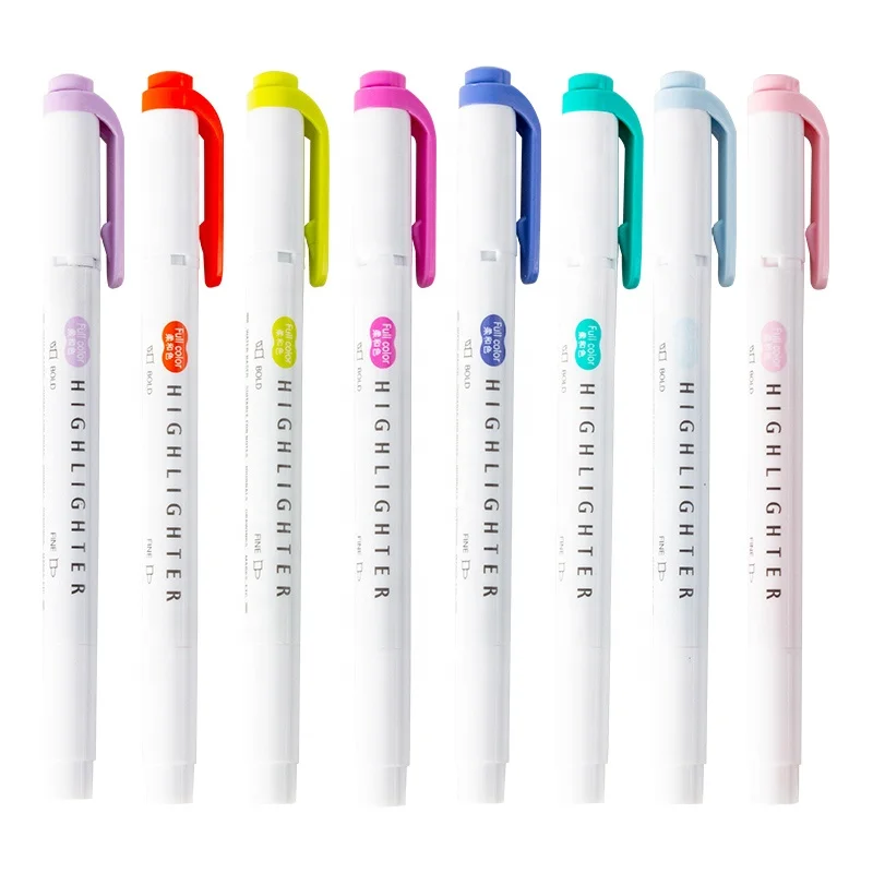 42 Colors Dual Tip Highlighter Marker for Journal Drawing