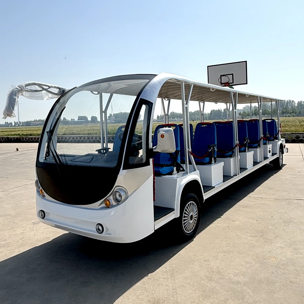 Battery Powered 8 Seat 14 Seater Passenger City Vehicle Tourist Shuttle Electric Mini Sightseeing Bus Car