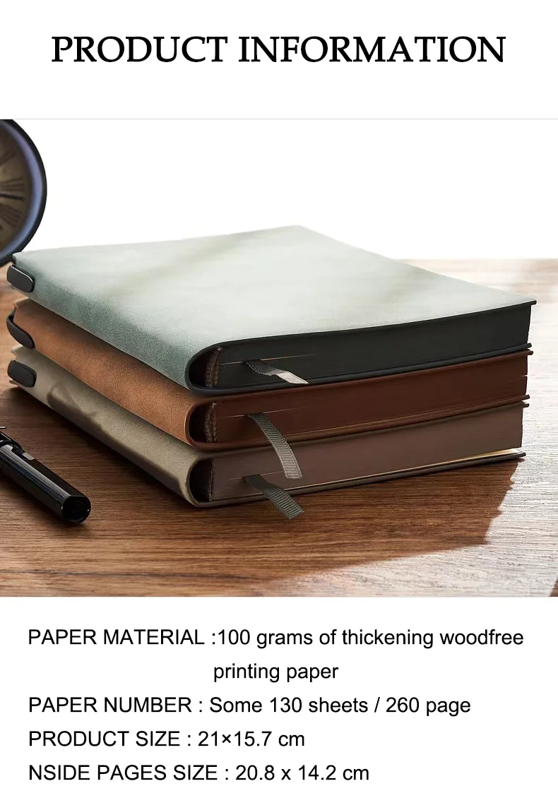 Custom A5 Plain PU Leather Business Notebooks - Ever Soft Cover
