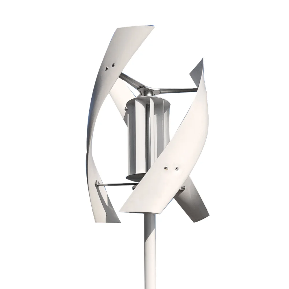 5KW Wind Turbine & Solar Panel Hybrid Power System with Lithium Ion ...