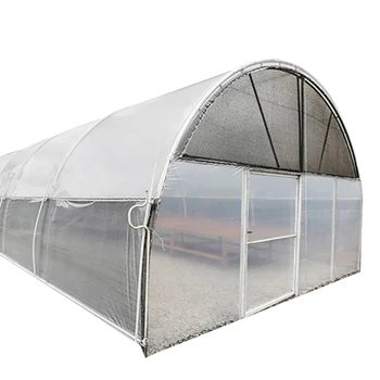 Stable structure easily assembled anti scratch strong tropical single span greenhouse plastic film uv resistant greenhouse