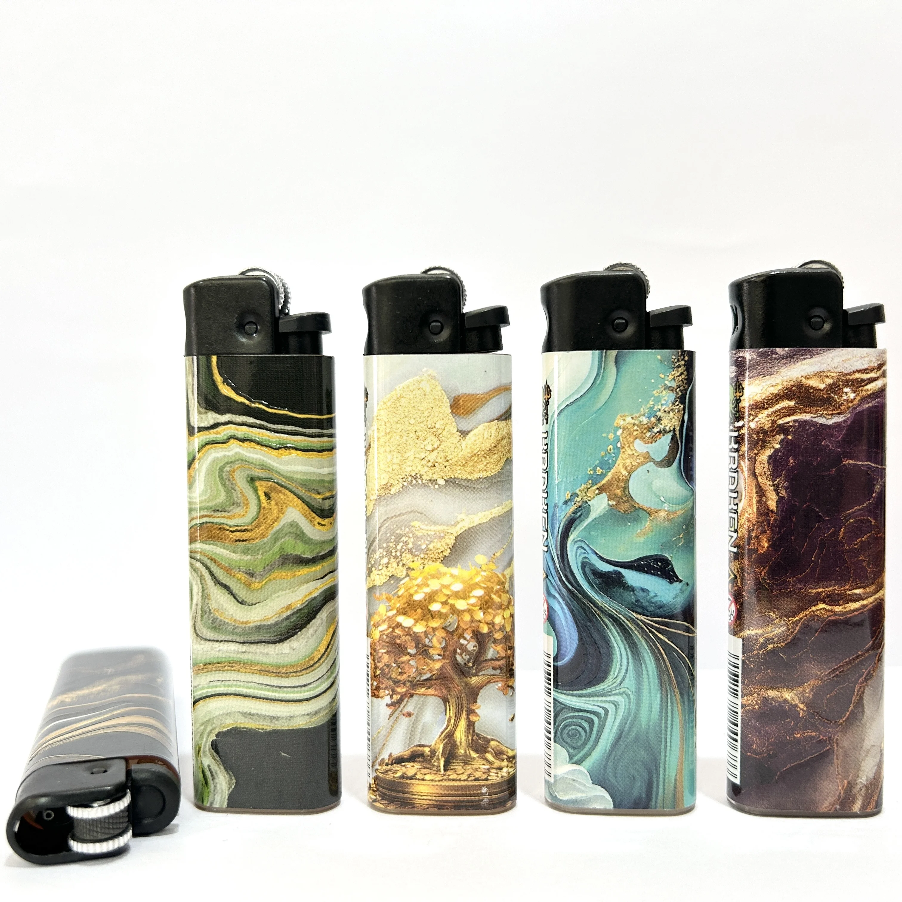 flint disposable classic plastic lighter with sticker wrapped