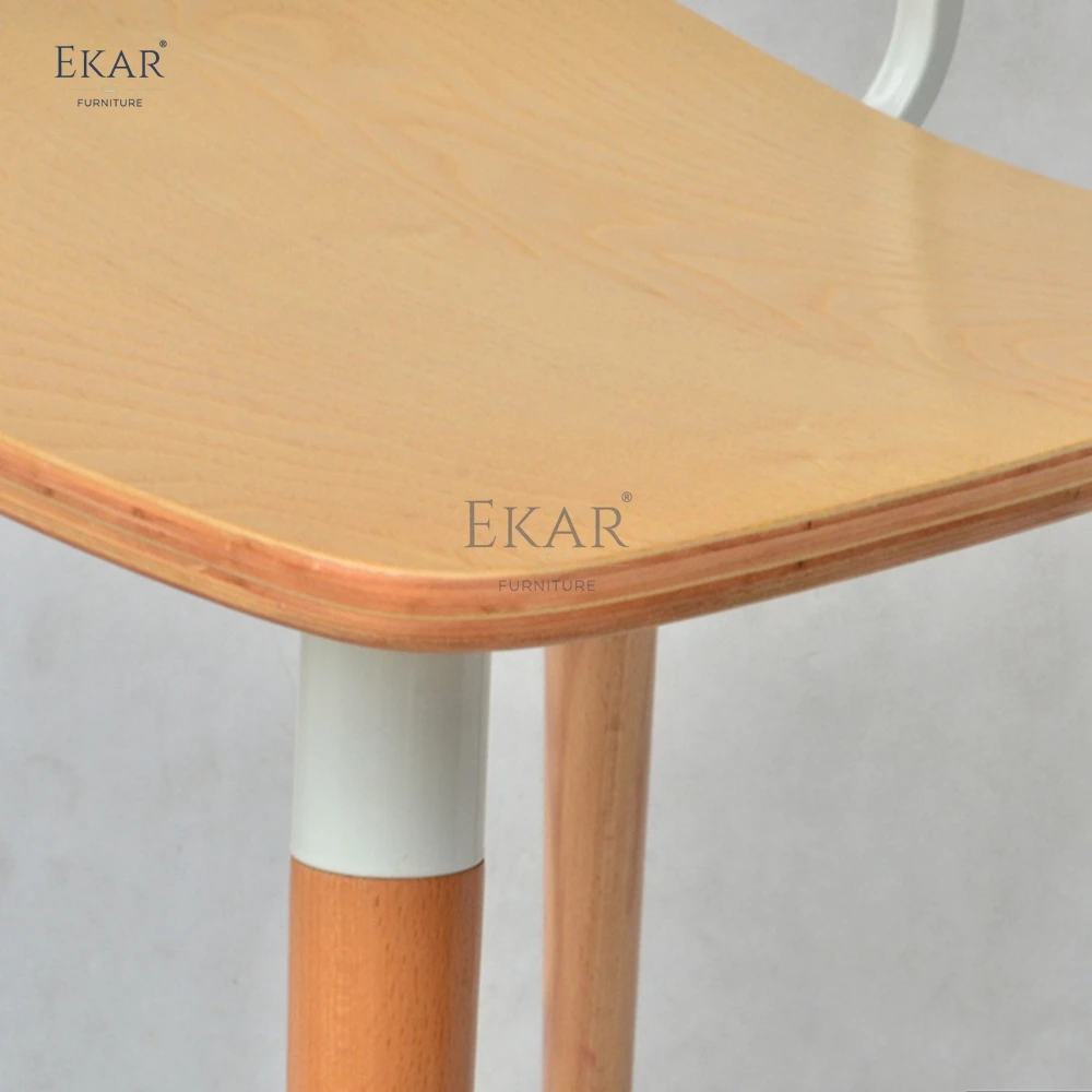 Modern wooden design bar stool supplier