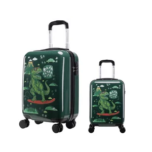 Hot Sale Adult Luggage Custom Cartoon Pattern 2 Pcs Kids Luggage Set