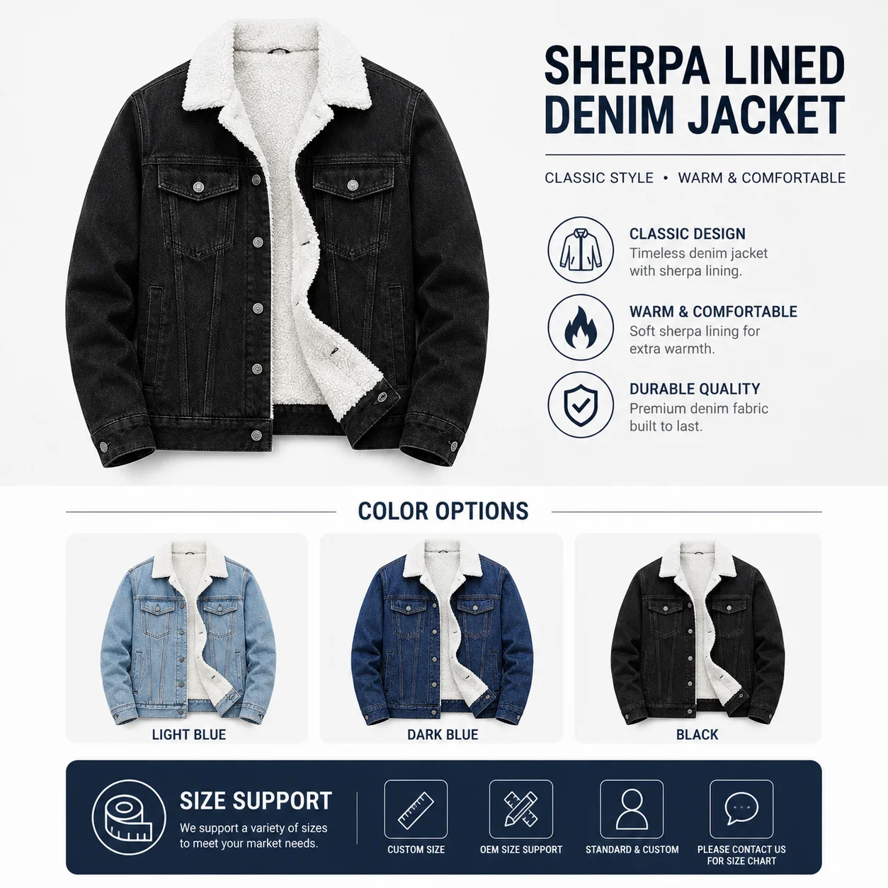 Men's Washed Shirt in Bulk Latest Men Denim Shirt Long Sleeve Jeans Shirt