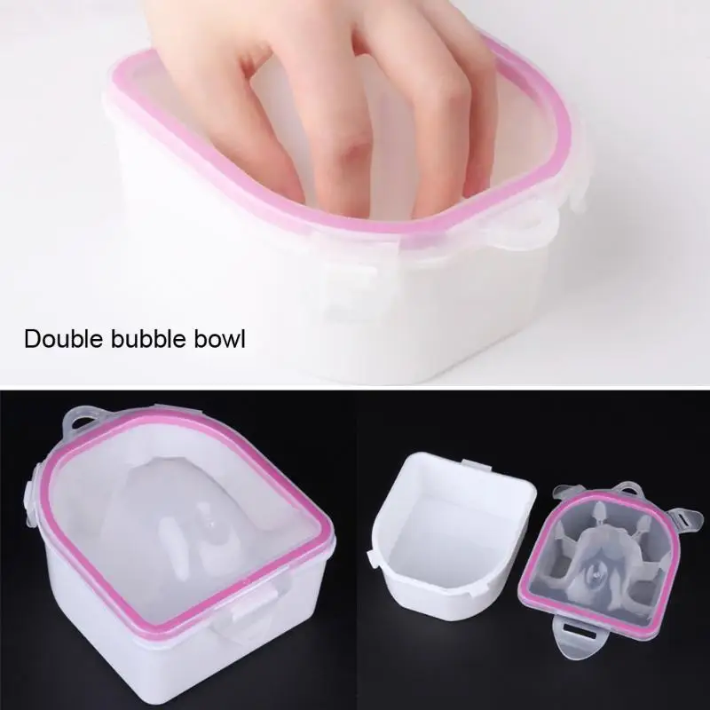 Manicure Hand Wash Soak Pro Nail Art Soaker Bowl DIY Tools Salon Spa Bath Nail Soaking Bowl