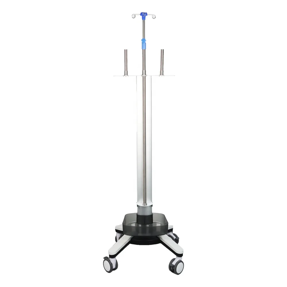 High Quality Modern Design Aluminum Alloy Multi-Functional Adjustable Infusion IV Trolley Injection Cart for Hospital Hotel Use 3