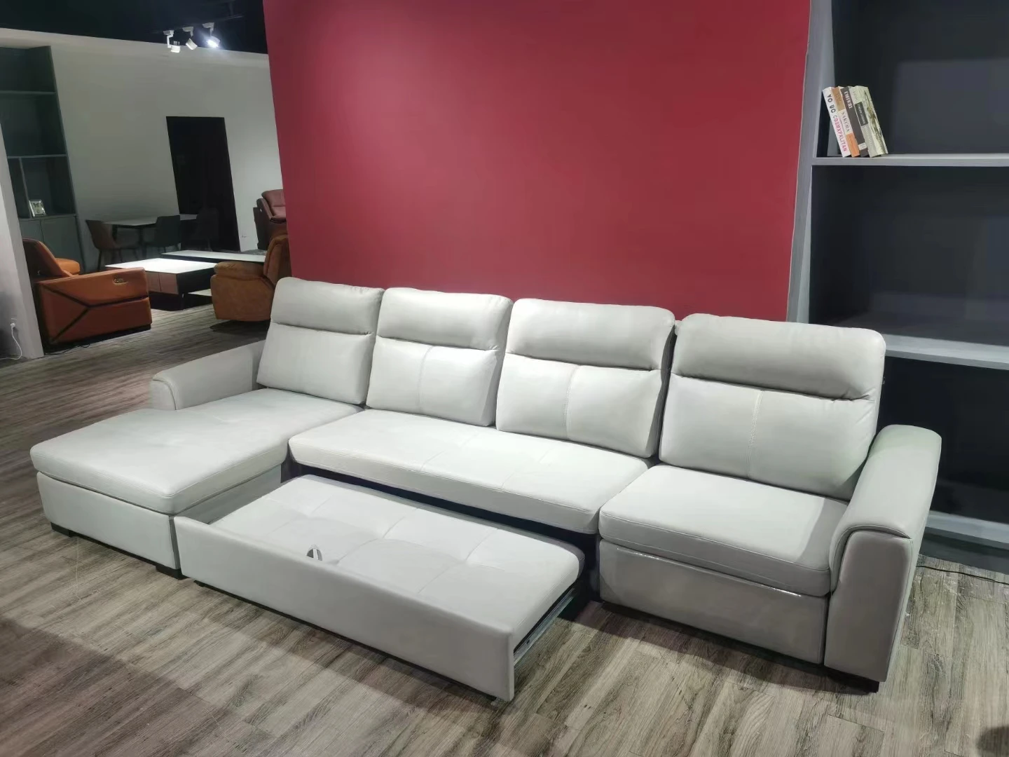 Modern Folding Electric Recliner Sofa Bed Furniture Corner With Storage