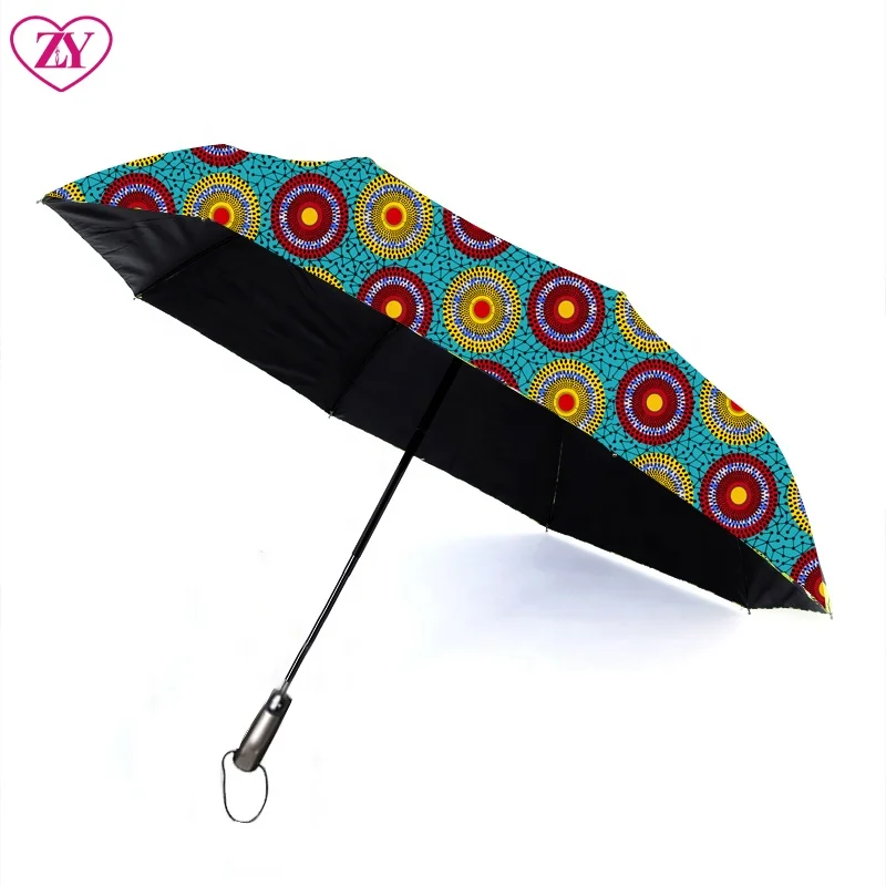 African Print Umbrella - Unique Kente Design for All Seasons