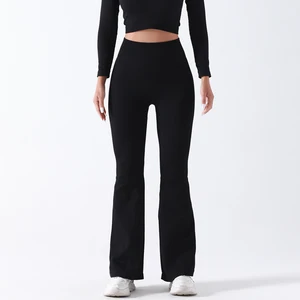 Fashion Plus Size Seamless Women Casual Sport Yoga Wide Leg Pant