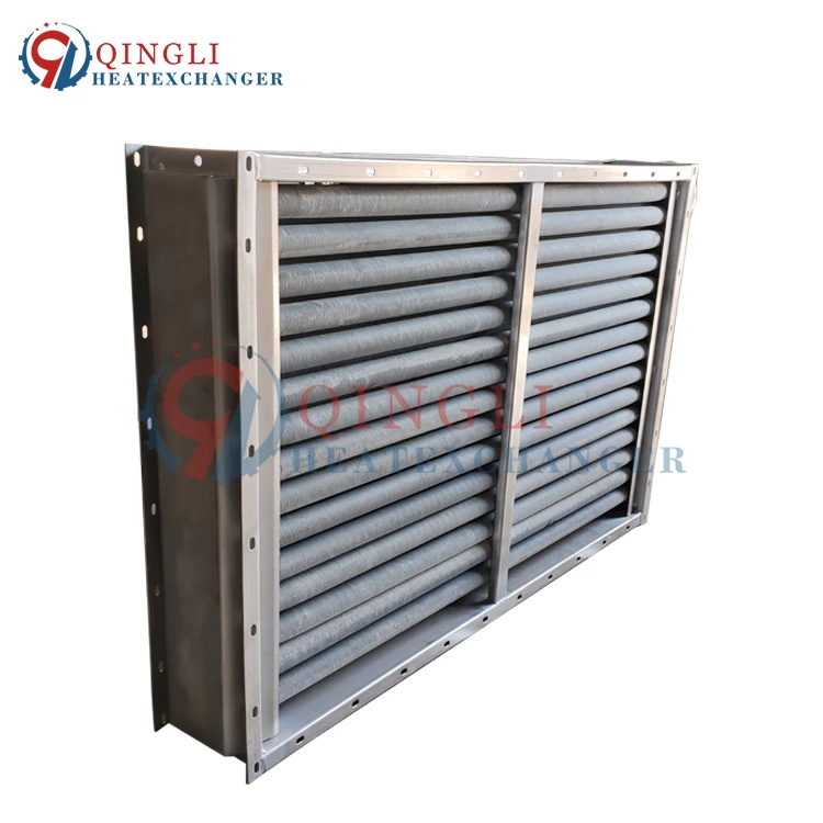 Industrial Stainless Steel Finned Water Air Heater for Drying Process