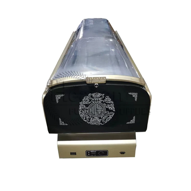 European Style Coffin Refrigerator Funeral Equipment Mortuary Freezer with Air Condition for Frozen Coffin Caskets