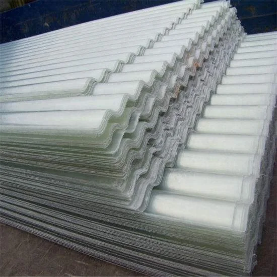 Frp grp fiber glass reinforced plastic transparent corrugated roofing sheet