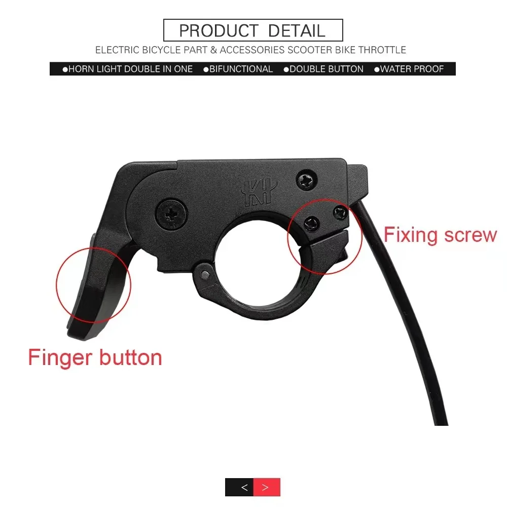 Electric Bicycle Electric Scooter Bike Throttle TT-009 Universal Left and Right Hand Handle Accessories
