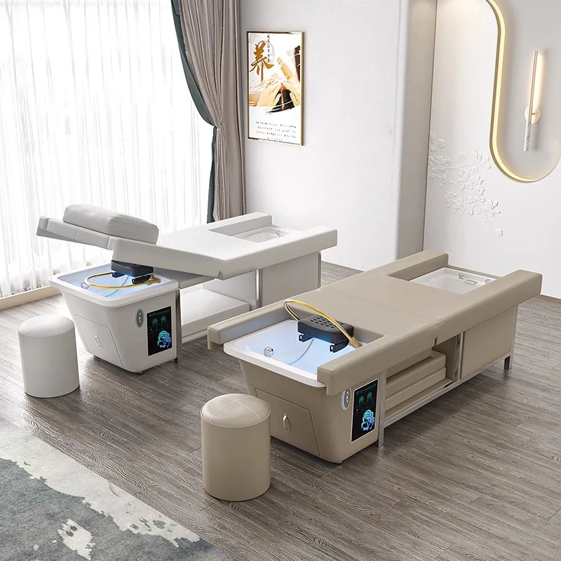 2023 New Design Hair Salon Water Circulation Head Therapy Washing Chair