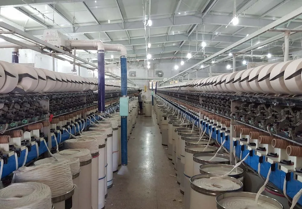 Recycled NE 6s Open End Cotton Mix Polyester Knitting Working Gloves Yarn