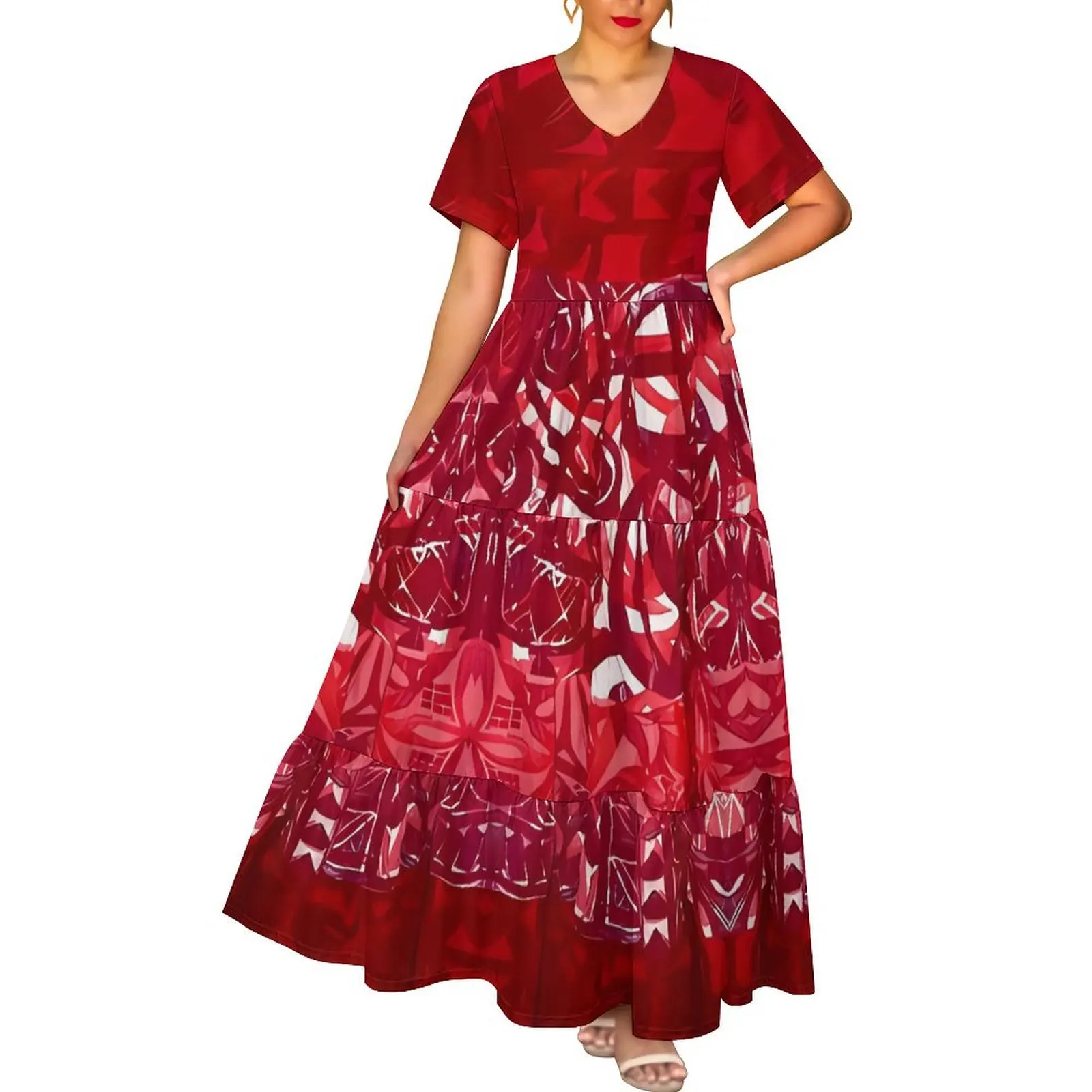 free people like a lady printed mini dress Free People Like A Lady Printed Mini (Orange) Women's Dress main image 1