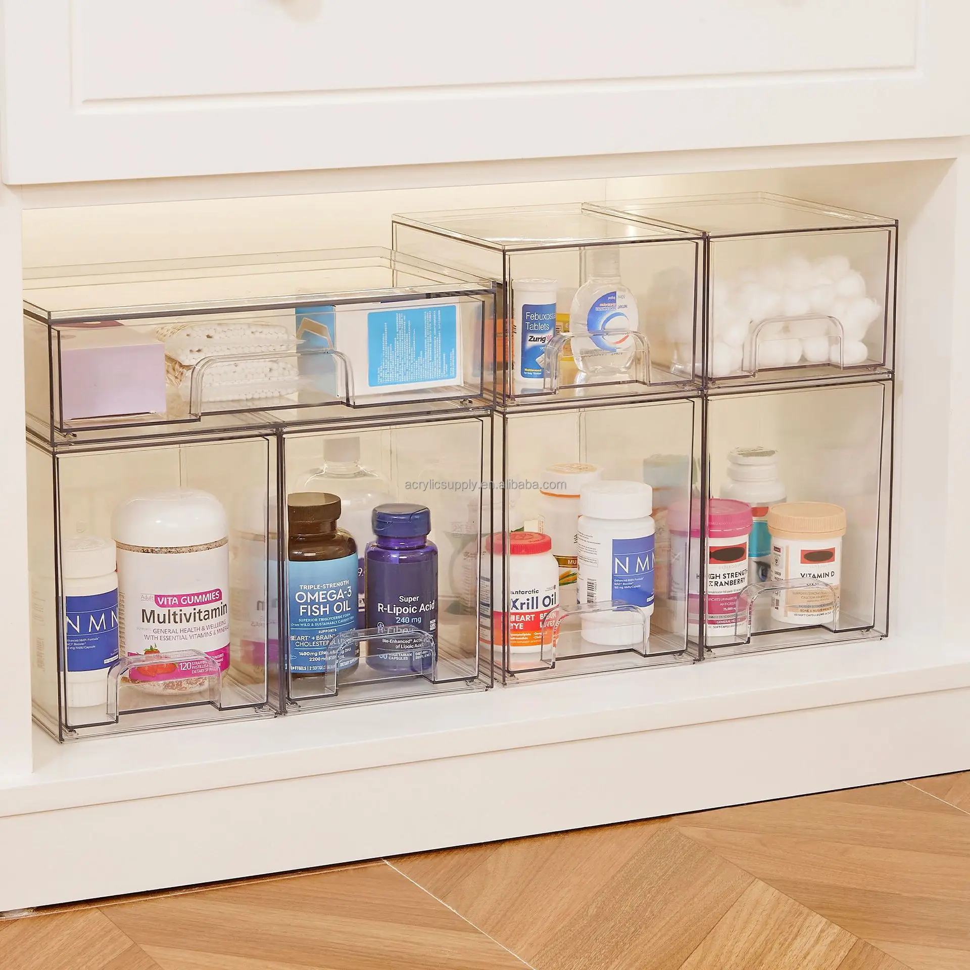 Stackable Storage Drawers - Versatile Acrylic Organizers