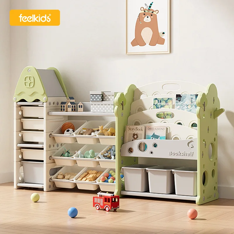 Baby Furniture Plastic Movable Chest Corner Cupboard Rack Drawer Toy Storage Organiser Book Shelf Children Kids Cabinets details