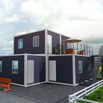 Cheap shipping cost Wholesale Customized detachable container homes floor plans 40ft luxury prefab house prefabricated home