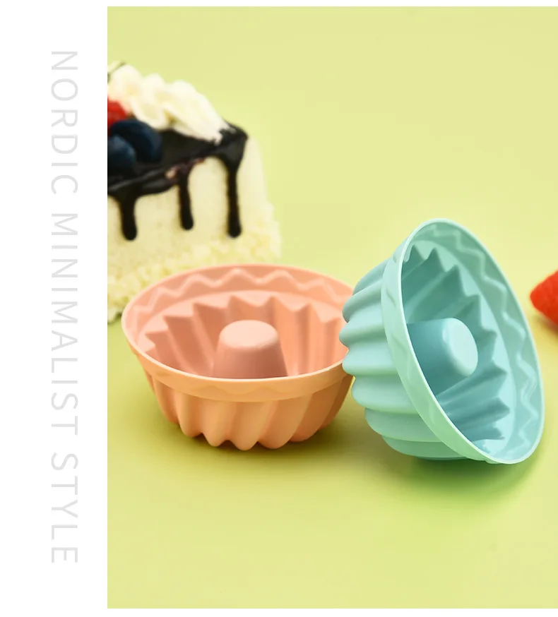 Single Hole Silicone Mold for Baking Muffins Cakes DIY Jelly Pudding Cheese Fondant 3D Feature Kitchen Baking details