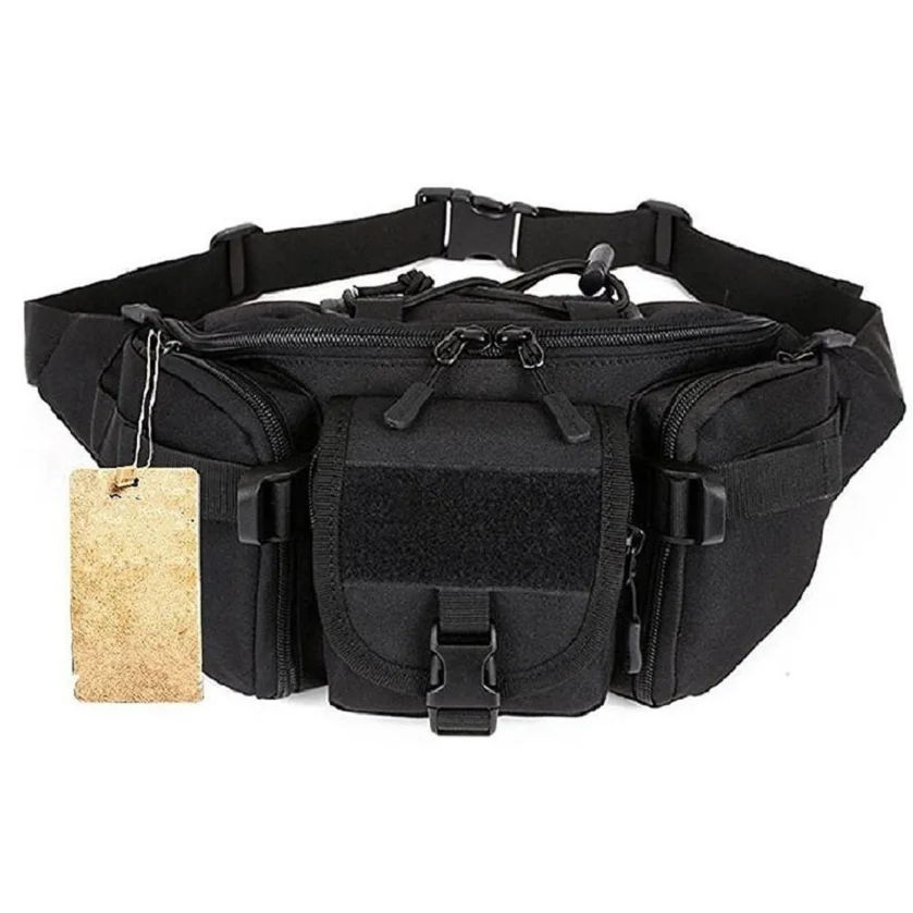 Cycling Camping Hiking Hunting Tactical Waist Pack Portable Tactical Pack Outdoor Travel Tactical Chest Bag for Daily