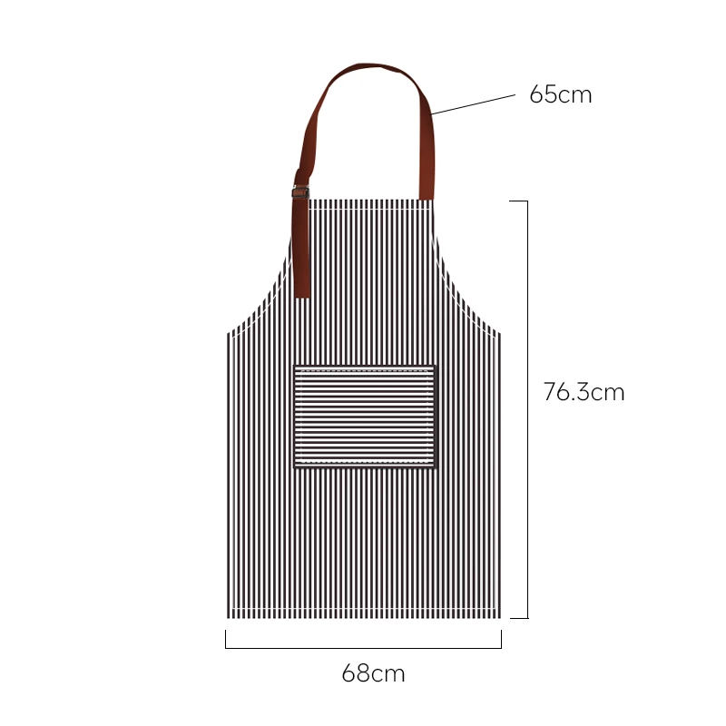 Wholesale Household Cotton Cooking Apron Kitchen Striped Apron With