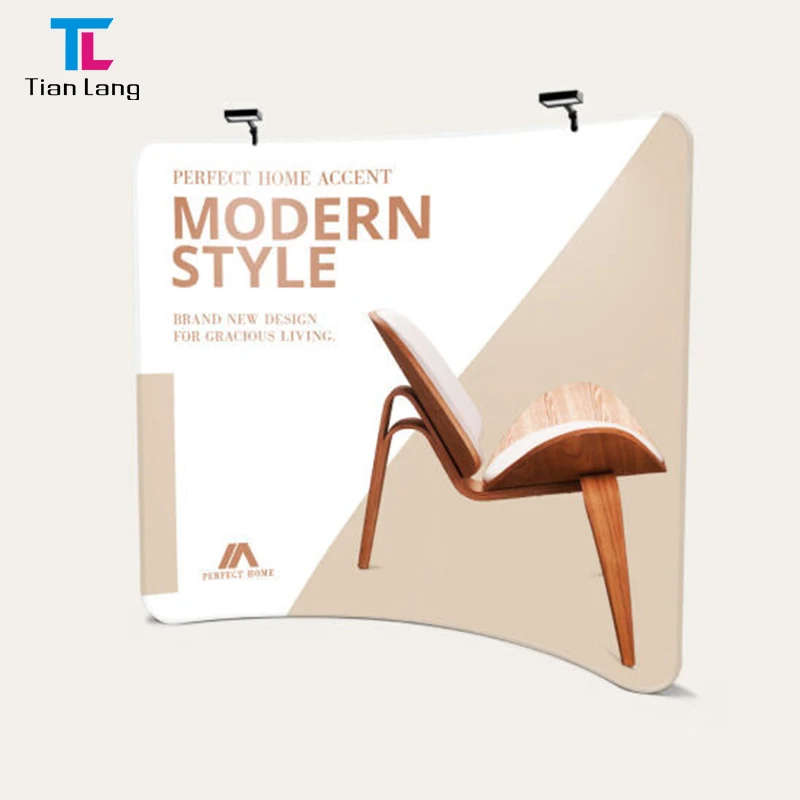 Тиан Ланг Високо Качествено Портативно Алуминиево Основание За Улица Пряк Натегнат Тъканен Изложителен Стенден за Търговски Изложби и Събития