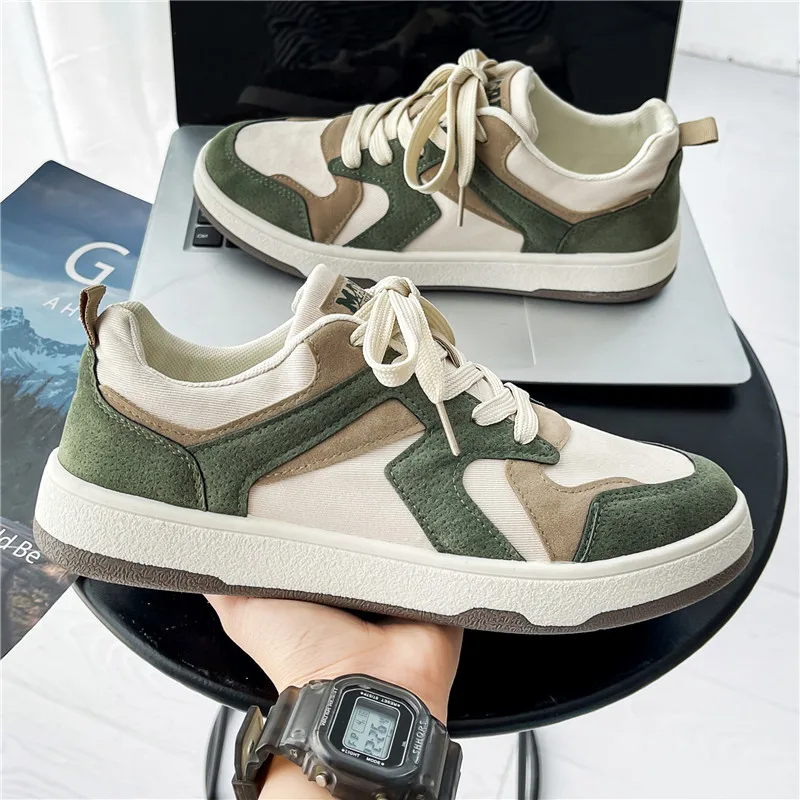 New Arrival Canvas Blank Custom Low Cut Shoes Men Retro Walking Style Skateboarding Shoes for Men