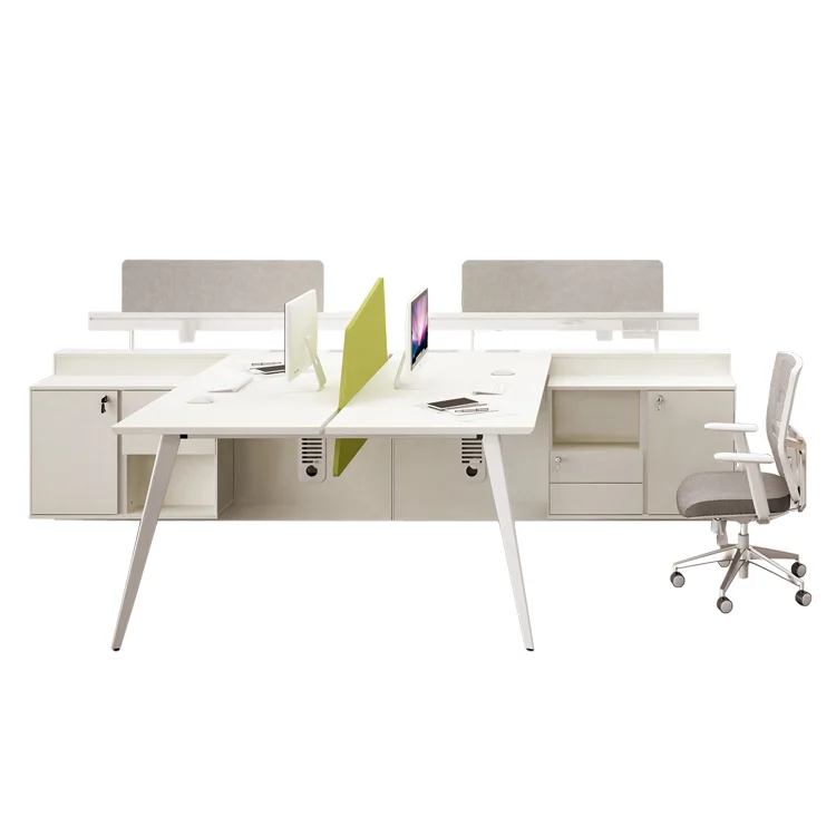 Profil aluminium untuk meja staf workstation workstation terbuka tunggal