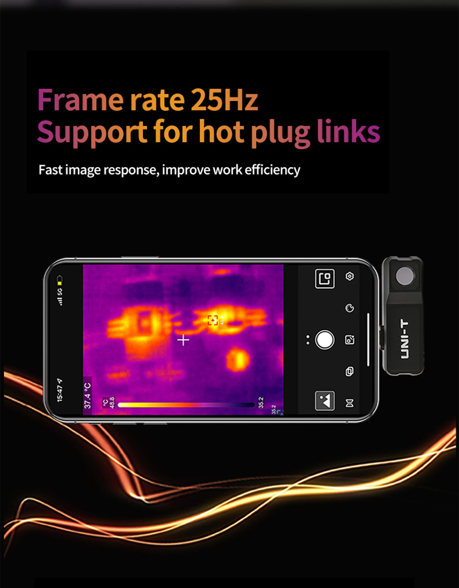 Uti120ms Thermal Imager Phone Thermal Imaging Camera For Ios Pcb