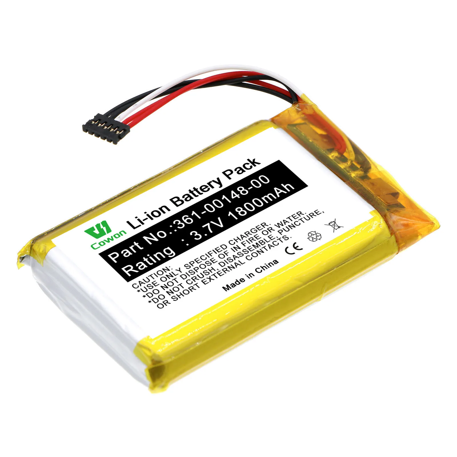 3.7V 1800mAh Lithium Ion 361-00148-00 Battery for Dog Tracking Collars