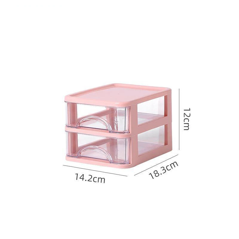 Choice Fun PP Multifunction Desk Organizer Capacity Rotating Storage Box Makeup Foldable Acrylic Cabinet Office Home Use