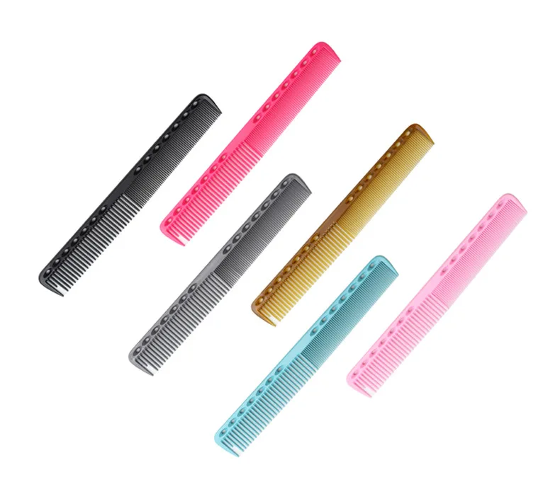Professional Plastic Antistatic Salon Hairdressing Comb Multicolor Hair Cutting Barber Comb Custom Logo Hair Comb