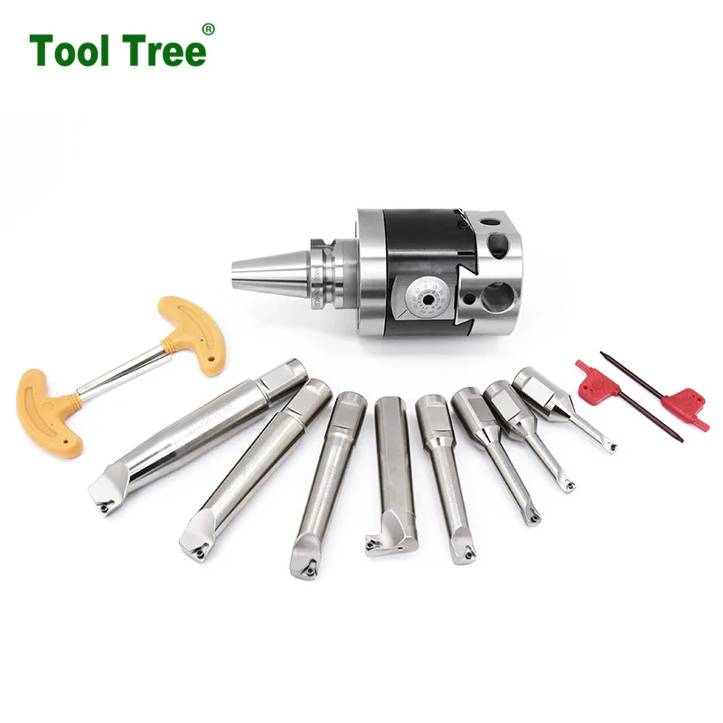Machine Tools TaiWan BT30 NBH2084 8pcs High Precision Adjustable Micro Boring Head Set for CNC