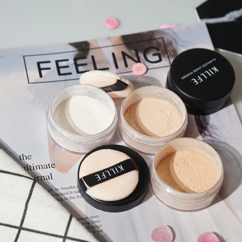 Ladies Makeup Summer Matte Loose Powder Setting Powder Finishig Powder Private Label With Puff
