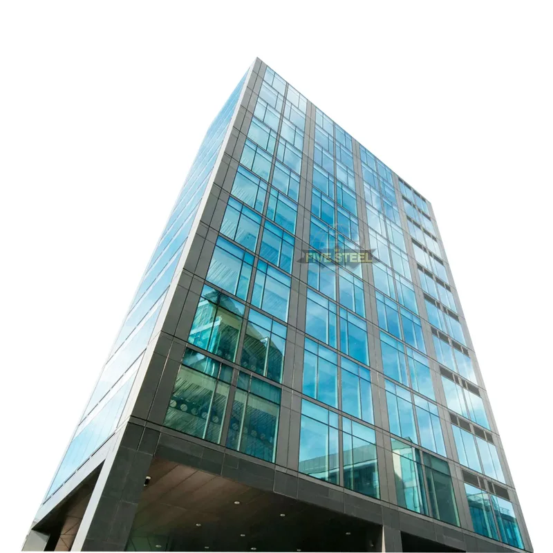 Glass Curtain Wall Invisible Frame Building Facade