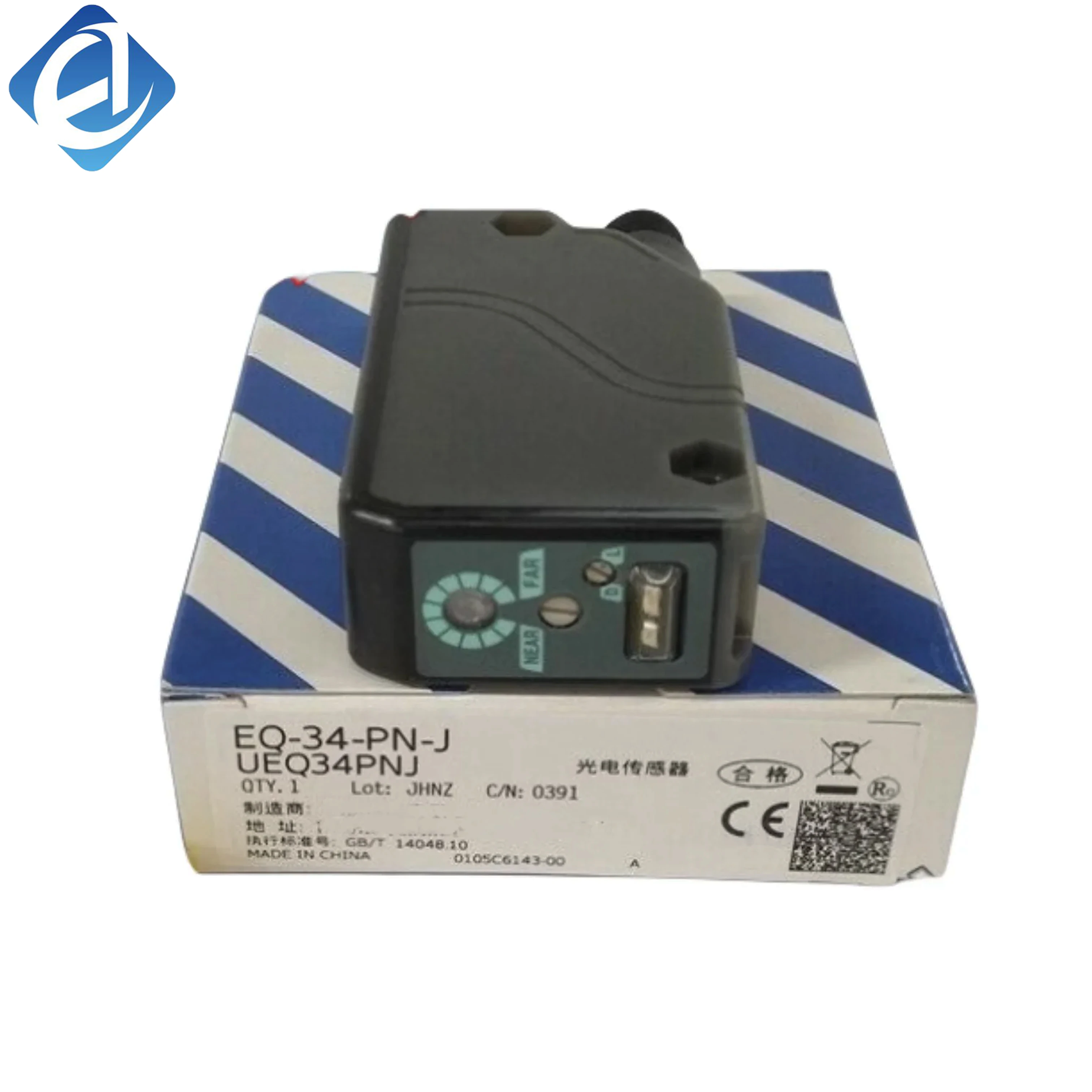 New Original EQ-34-PN-J Photoelectric Sensor, EQ SeriesFast response, accurate detection. Excellent anti-interference capability. Applied for object sensing and position judgment in automated production.