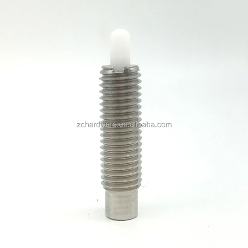 product exclusive offer stainless steel nylon spring loaded plunger pin threaded stainless steel spring plunger-45