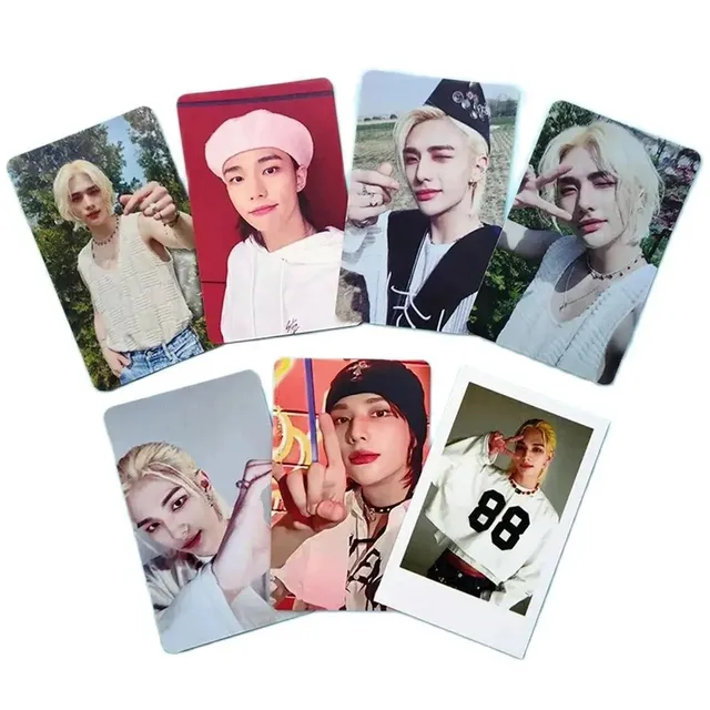 KPOP Stray Kids MAXIDENT Album Photocards 7Pcs/Set LOMO Card Coated Paper Postcard Felix Hyunjin BangChan Seungmin Fans Gift L06