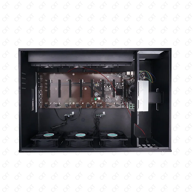 8 Gpu Pc Server case with 55mm Spacing Gpu case Motherboard External  Graphics Card case Using at Home