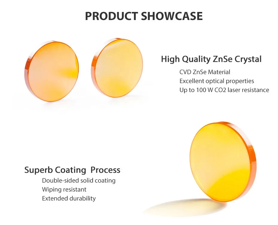 YongLi-lente de enfoque para máquina láser Co2, diámetro de 20mm